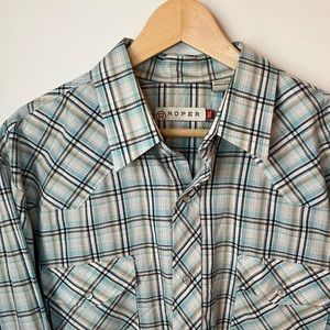 Roper Pearl Snap Western shirt XL